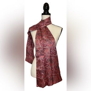 Womens Pink Paisley Fashion Scarf 62 inches Length